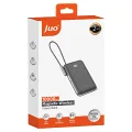 Juo Magsafe Powerbank 10000mAh Standlı 20W Dahili Type-C Kablolu Taşınabilir Hızlı Şarj Cihazı Siyah