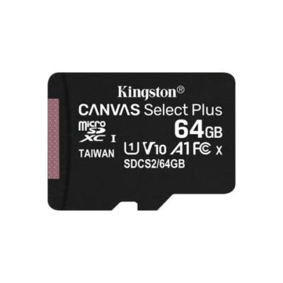 KİNGSTON 64GB SDXC CLASS 10 UHS-I CANVAS SELECT PLUS MİCROSD HAFIZA KARTI SDCS2/64GB