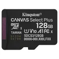 Kingston Canvas Select Plus SDCS3/128GB Class 10 UHS-I U1 A1 V10 128 GB Micro SD Kart