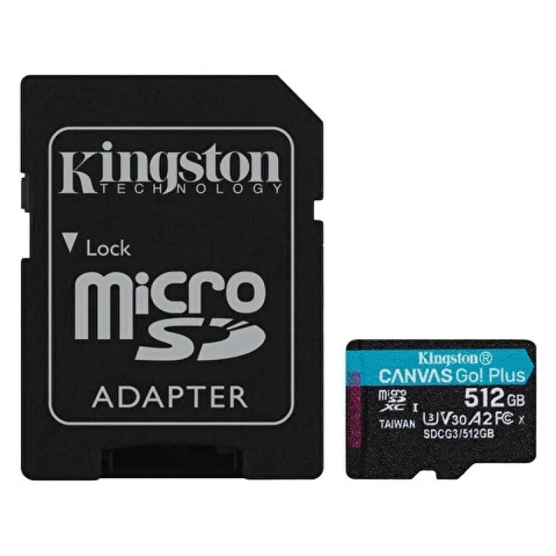 Kingston Canvas Select Plus SDCS3/512GB Class 10 UHS-I U3 A1 V30 512 GB Micro SD Kart