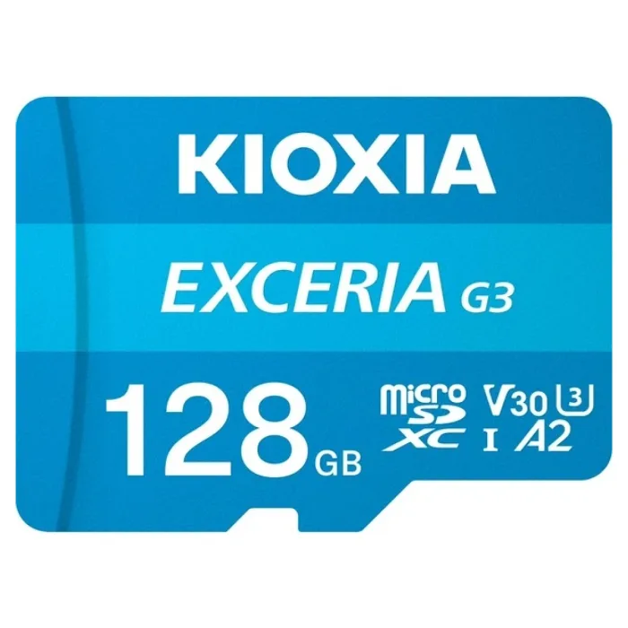 Kioxia Exceria G3 LMEX3L128GG2 Class 10 UHS-I U3 A2 V30 128 GB Micro SD Kart