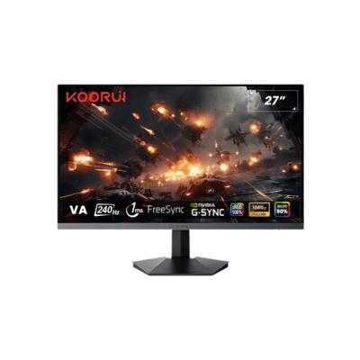Koorui 27" GN02 Gaming 240Hz Monitör Siyah 1ms  1920x1080, 240Hz, DP, HDMI, AdaptiveSync