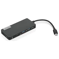 Lenovo USB-C 7'si 1 Arada Hub - Bilgisayar Ağı Dizüstü Bilgisayar Aksesuarı - Dizüstü Bilgisayar Bağlantı İstasyonu - HDMI üzerinden 4K, 3 USB-A cihazı, 2 SD/TF Kart Okuyucular USB-C Güç Geçişi