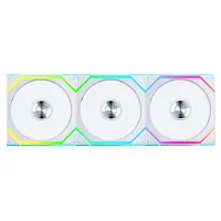 Lian Li UNI Fan SL - Wireless 120 - Triple Pack - ARGB Fan - 2.4 GHz Wireless Signal for RGB & Fan Control - Customizable Lighting Effects - Controller Required - White (12SL1W3W)