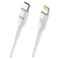 LİNKTECH K603 SAFE TYPE-C - İPHONE LİGHTNİNG 30W HIZLI DATA VE ŞARJ KABLOSU 3A 1MT