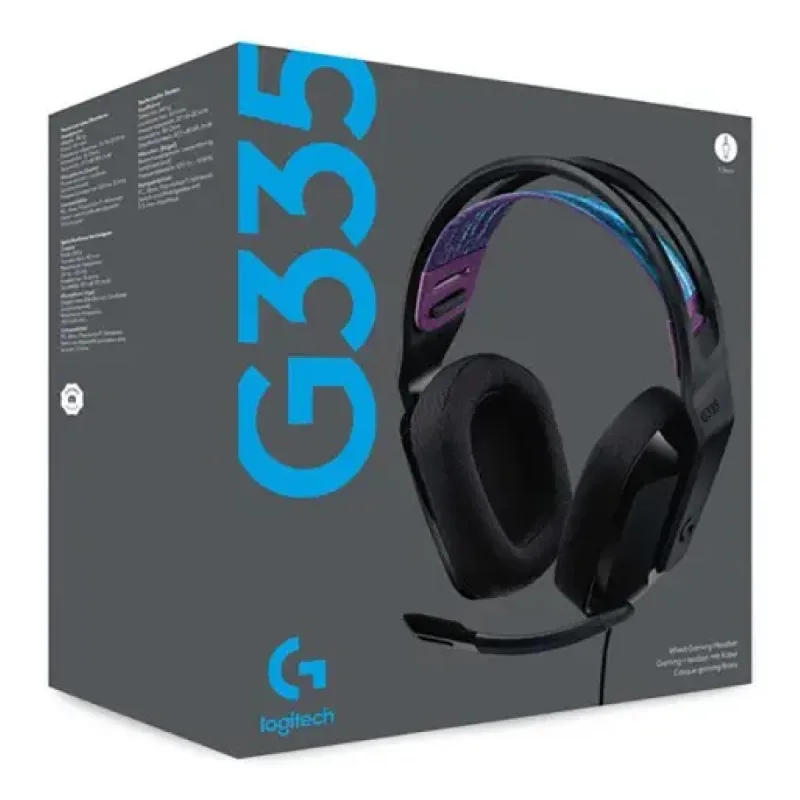 Logitech G335 Siyah Kablolu Kulak Üstü Oyuncu Kulaklığı