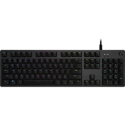 LOGITECH G G512 LIGHTSYNC RGB GX BLUE CLİCKY ARKADAN AYDINLATMALI MEKANİK KABLOLU TÜRKÇE Q OYUNCU KLAVYESİ - SİYAH