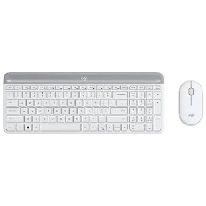 LOGITECH MK470 Kablosuz İnce Türkçe Q Klavye Mouse Seti - Beyaz