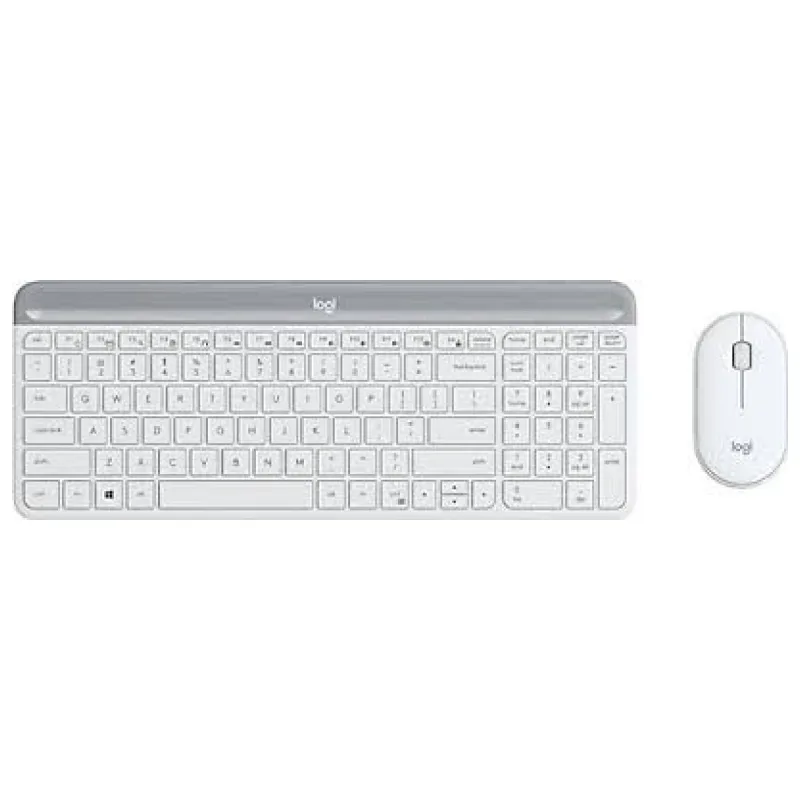 LOGITECH MK470 Kablosuz İnce Türkçe Q Klavye Mouse Seti - Beyaz