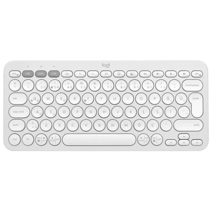 Logitech Pebble Keys 2 K380S 920-011860 Beyaz TKL Q Kablosuz Klavye