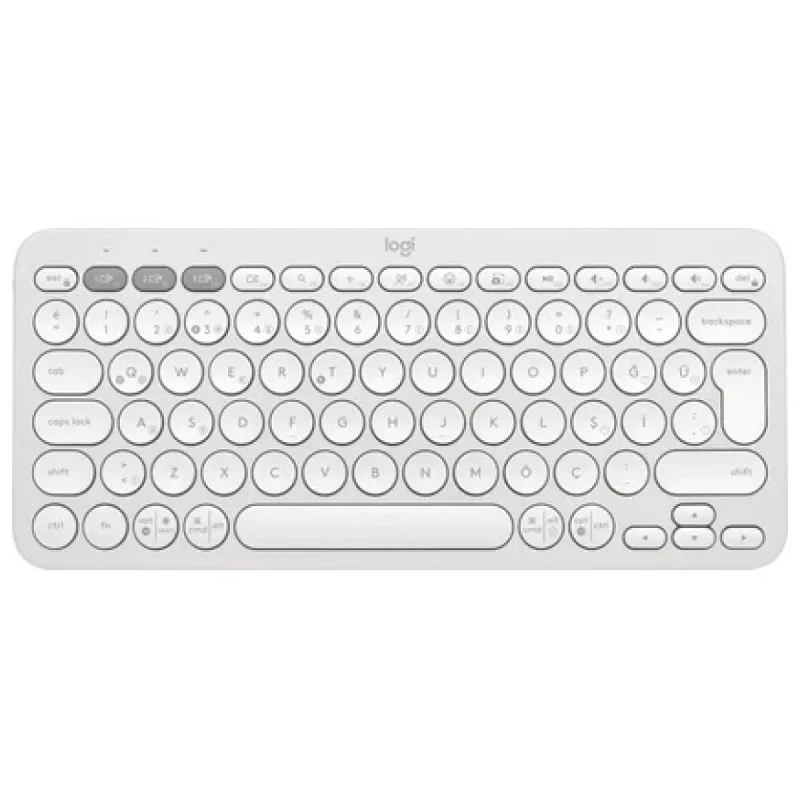 Logitech Pebble Keys 2 K380S 920-011860 Beyaz TKL Q Kablosuz Klavye