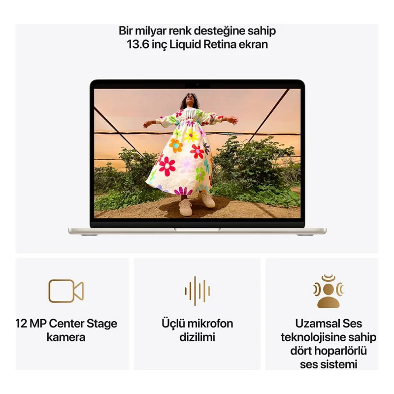 MacBook Air M5 16 GB 1 TB SSD 13.6" MDHC4TU/A Yıldız Işığı