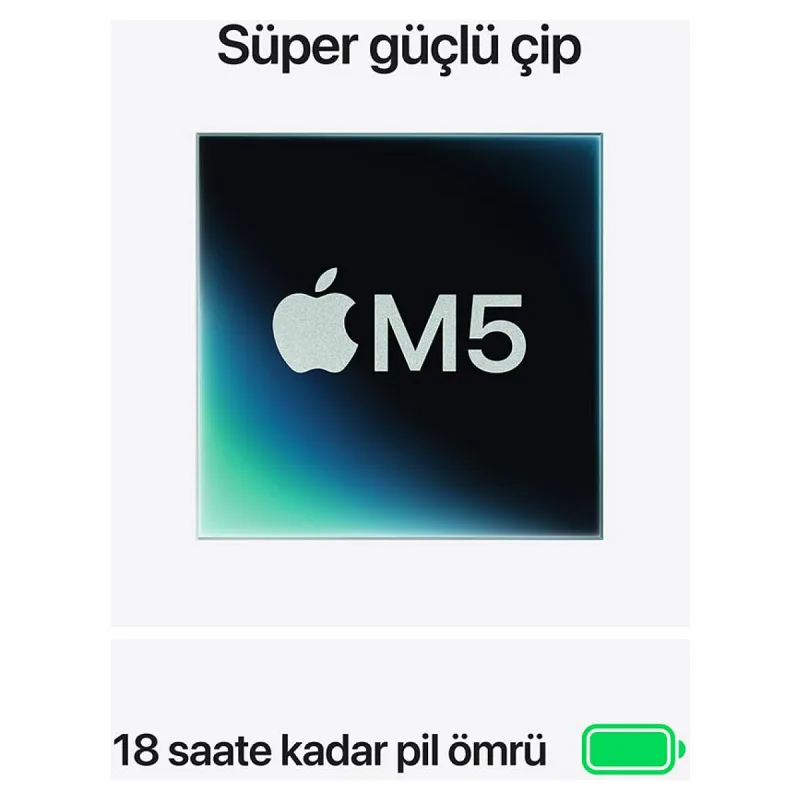 MacBook Air M5 16 GB 1 TB SSD 13.6" MDHF4TU/A Gece Yarısı