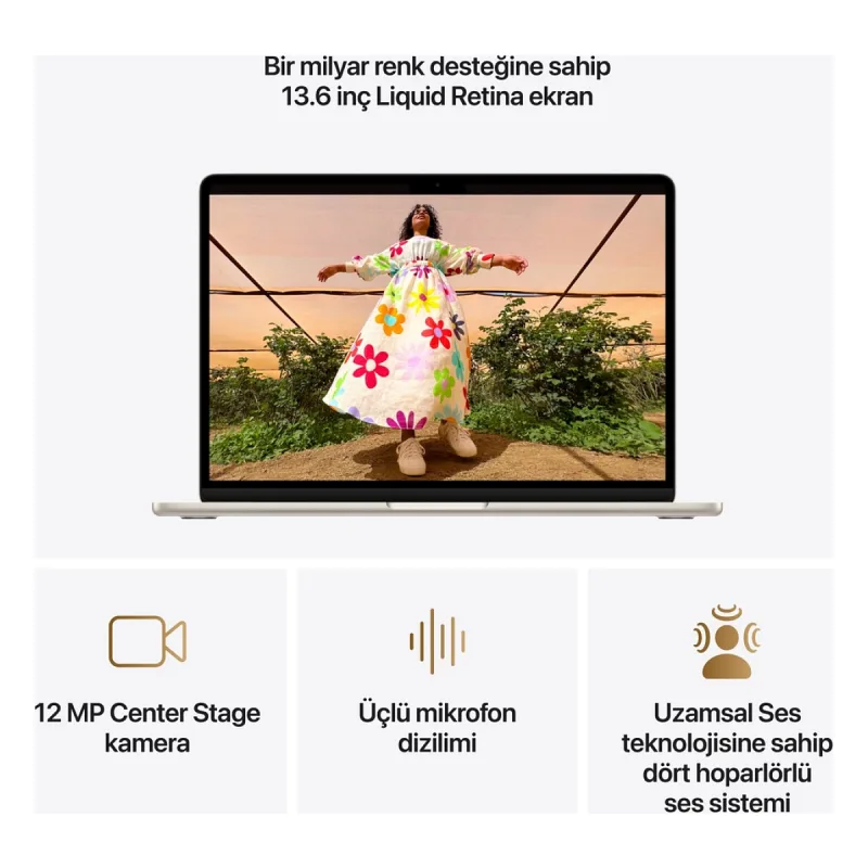 MacBook Air M5 16 GB 512 GB SSD 13.6" MDHA4TU/A Yıldız Işığı