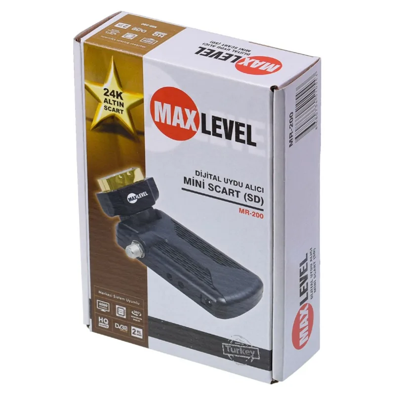 MAX LEVEL MR-200 MİNİ SCART UYDU ALICISI