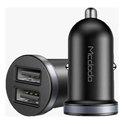 MCDODO 2 USB ARAÇ ÇAKMAK ŞARJ 12W 5V 2.4A-SIYAH CC-6601