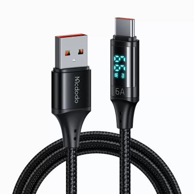 MCDODO CA-1080 TYPE-C DİJİTAL EKRAN HIZLI DATA ŞARJ KABLOSU-1.2M