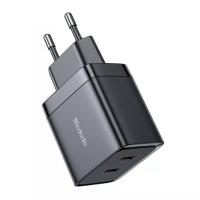 MCDODO CH-2501 40W GAN 2XTYPE-C GİRİŞLİ HIZLI ŞARJ ADAPTÖRÜ-SİYAH