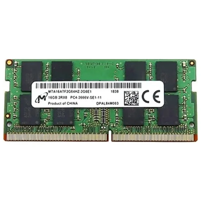 Micron 16 GB 2666 MHz DDR4 CL19 SODIMM MTA16ATF2G64HZ-2G6E1 Ram Notebook (Kutusuz)