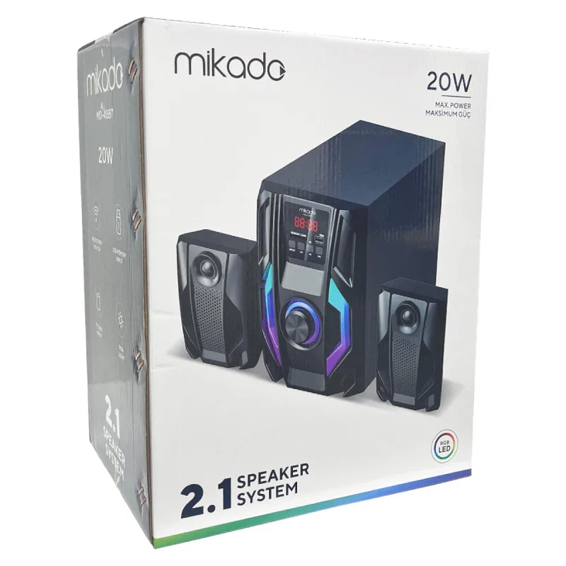 Mikado MD-415BT 2+1 20 W Bluetooth Hoparlör
