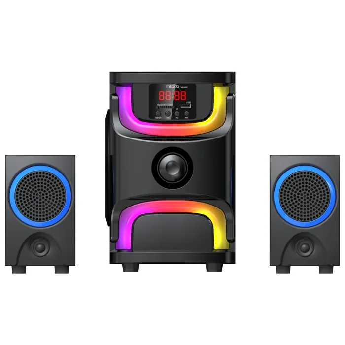 MİKADO MD-96BT 2+1 40W SİYAH MULTİMEDYA FM/BT/SD/USB SPEAKER HOPARLÖR