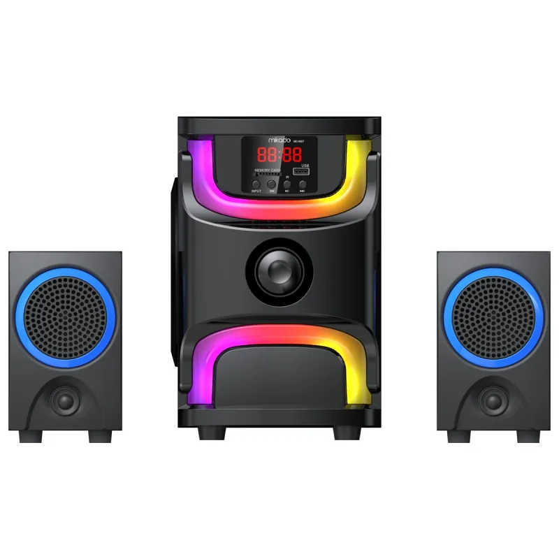 MİKADO MD-96BT 2+1 40W SİYAH MULTİMEDYA FM/BT/SD/USB SPEAKER HOPARLÖR