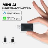 MINI AL KABLOSUZ CARPLAY ANDROİDAUTO OTOMATİK BAĞLANTI ADAPTÖRÜ