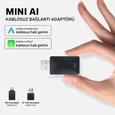MINI AL KABLOSUZ CARPLAY ANDROİDAUTO OTOMATİK BAĞLANTI ADAPTÖRÜ