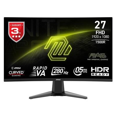 MSI 27" MAG 276CXF 1920 x 1080 (FHD) Curved 1500R Rapid VA 280HZ 0.5MS (GTG) Adaptive-Sync Gaming Monitör