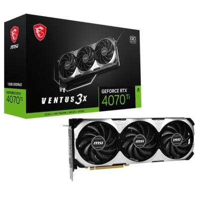 MSI GEFORCE RTX 4070 OC VENTUS 3X 12GB GDDR6X 192 BİT DLSS 3 EKRAN KARTI