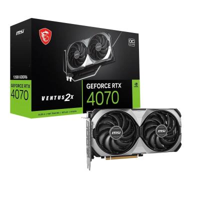 MSI GEFORCE RTX 4070 VENTUS 2X E1 12G OC 12GB GDDR6 192 BİT DLSS 3 EKRAN KARTI
