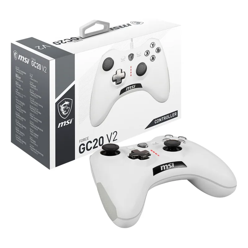 MSI GG Force GC20 V2 PC Android Uyumlu Beyaz Gamepad