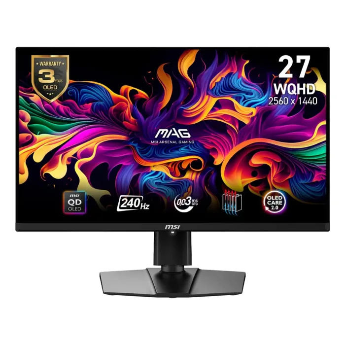 MSI MAG 271QPX QD-OLED E2 26.5" 0.03 ms 2K Pivot 240 Hz OLED Oyuncu Monitörü