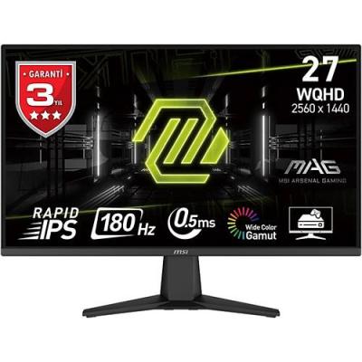 MSI MAG 275QF 27" 0.5 MS 180 HZ 2560X1440 HDMI DP ADAPTİVE SYNC OYUNCU MONİTÖRÜ