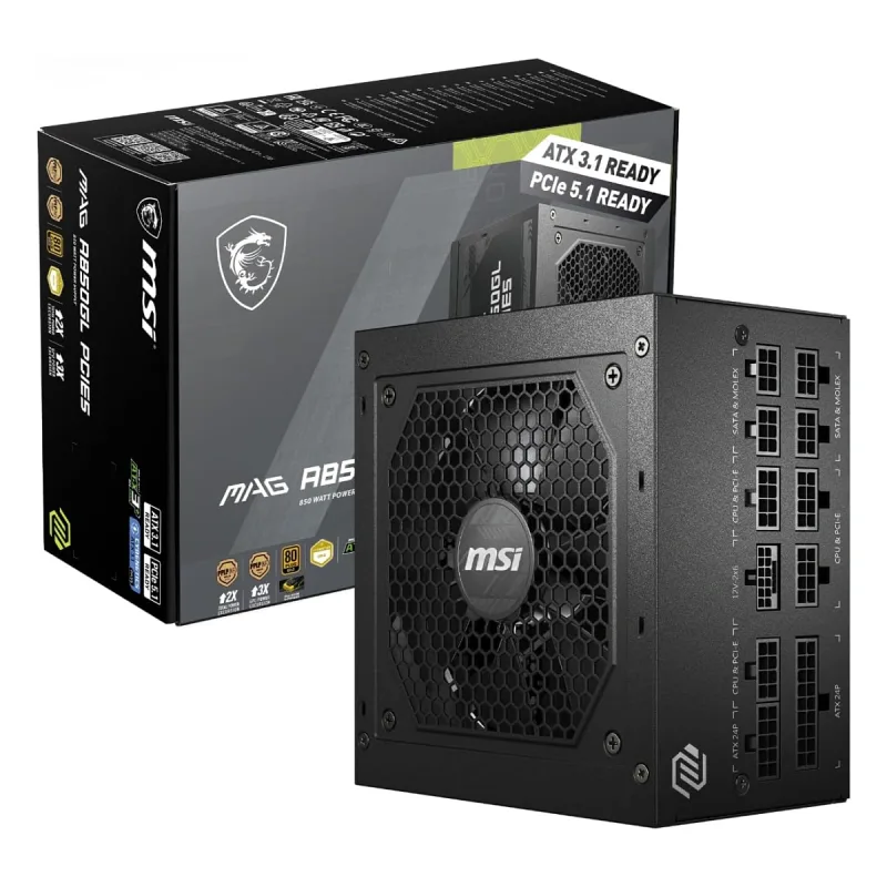 MSI MAG A850GL Gen5 850 W Power Supply