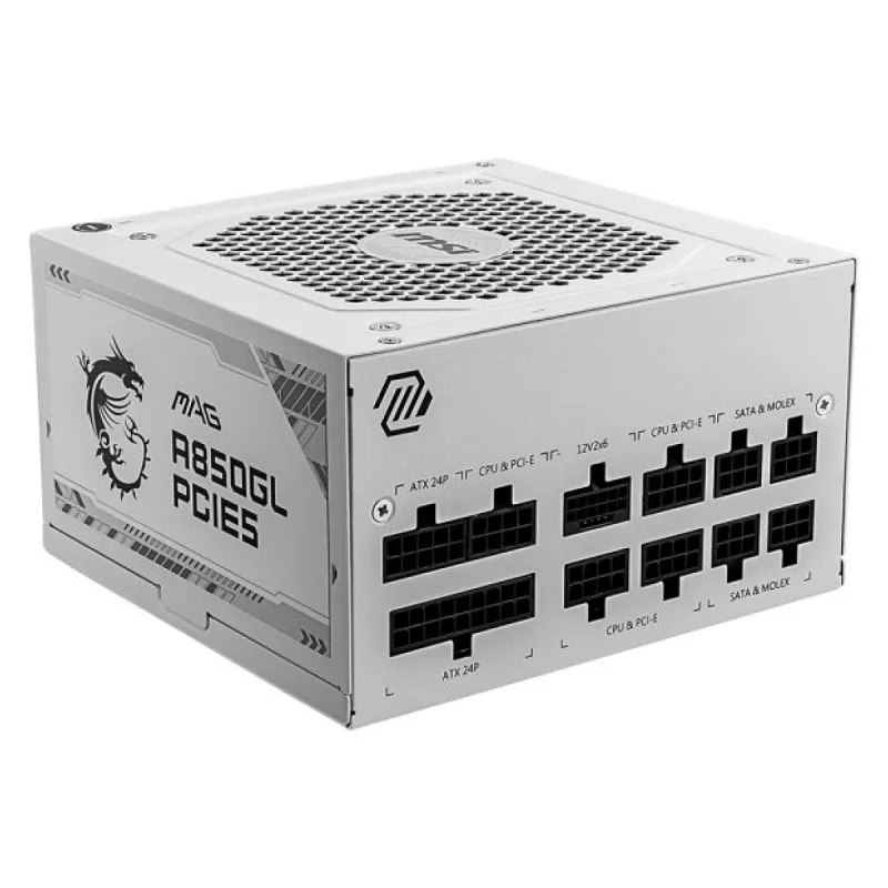 MSI MAG A850GL White Gen5 850 W Power Supply