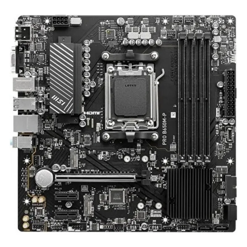 MSI Pro B650M-P AMD AM5 DDR5 Micro ATX Anakart
