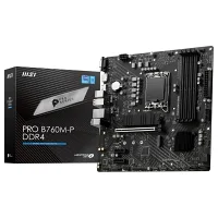 MSI PRO B760M-P D4 4800MHz(OC) DDR4 Soket 1700 M.2 HDMI DP VGA mATX Anakart