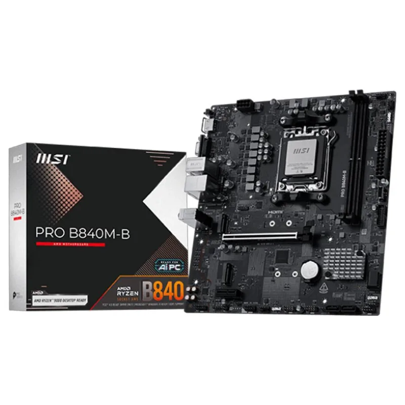 MSI Pro B840M-B AMD AM5 DDR5 Micro ATX Anakart