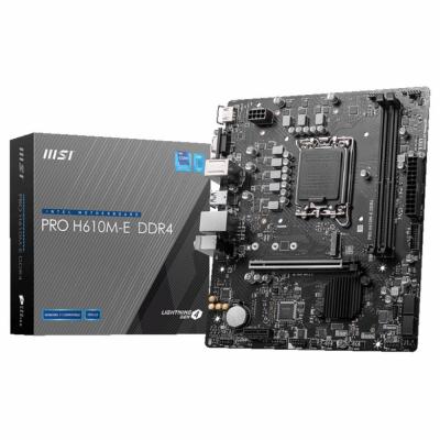 MSI PRO H610M-E 3200MHZ DDR4 SOKET 1700 M.2 HDMI VGA MATX ANAKART
