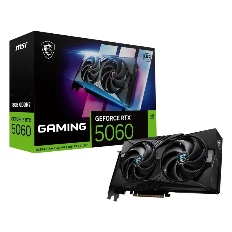MSI RTX 5060 8G Gaming OC G5060-8GC 128 Bit GDDR7 8 GB Ekran Kartı