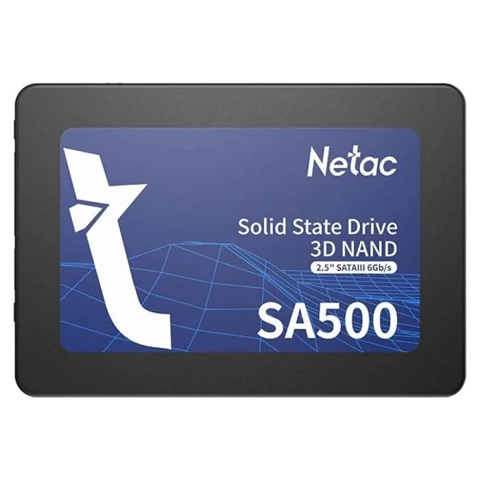 NETAC 1TB SA500 SSD, 2,5", SATA3, 3D NAND, OKUMA/YAZMA 530/475 MB/SN, 7MM