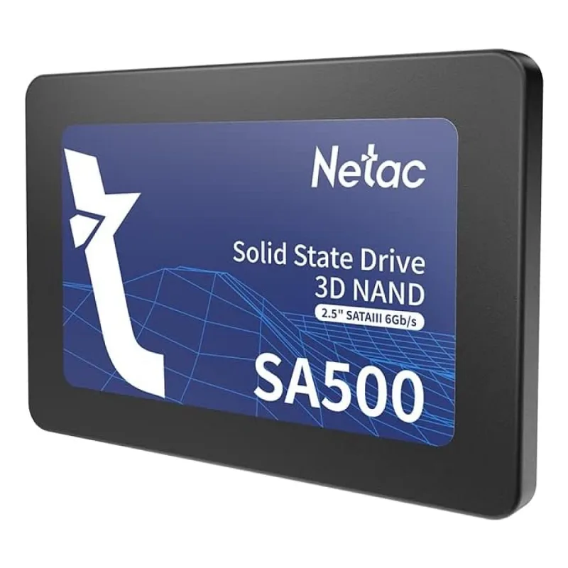 NETAC 1TB SA500 SSD, 2,5", SATA3, 3D NAND, OKUMA/YAZMA 530/475 MB/SN, 7MM