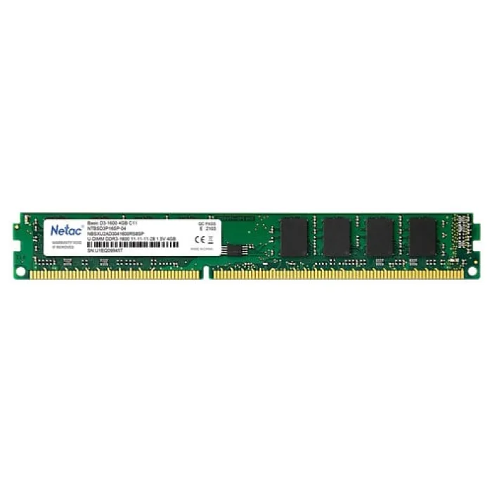 NETAC BASİC NTBSD3P16SP-04 4GB 1600MHZ CL11 DDR3 NOTEBOOK RAM