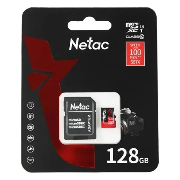NETAC P500 EXTREME PRO MİCROSD KART 128 GB