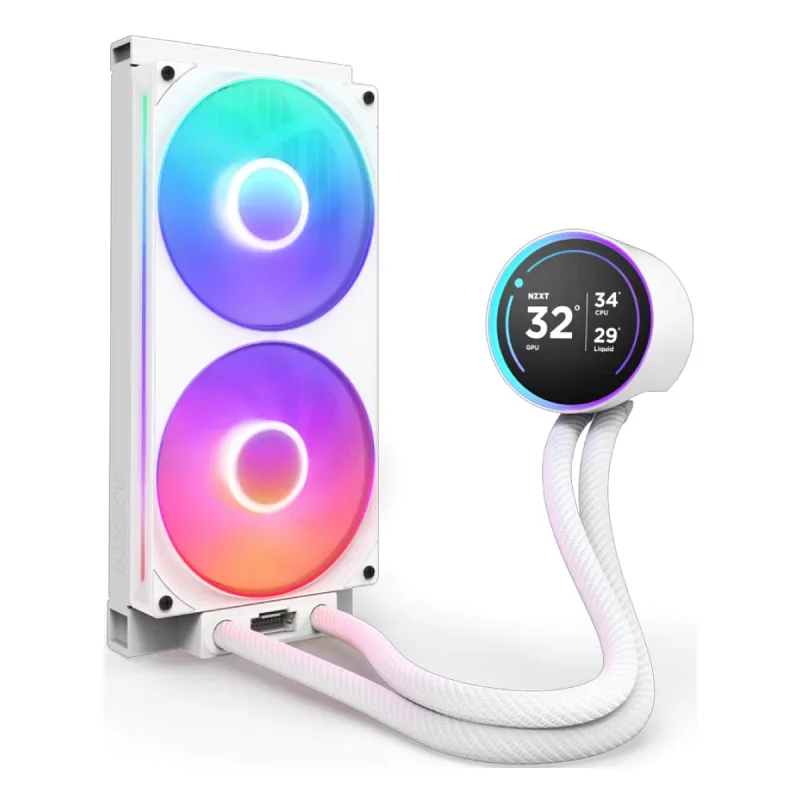 NZXT Kraken Elite RGB IPS LCD RL-KR28E-W2 Beyaz 280 mm İşlemci Sıvı Soğutucu
