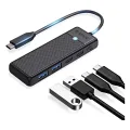 Orico 4 Portlu Type-C To USB 3.0 / Type-C Pd 100W Yüksek Hızlı 5 Gbps Siyah Çoklayıcı Hub