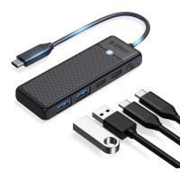 ORİCO 4 PORTLU TYPE-C TO USB 3.0 / TYPE-C PD 100W YÜKSEK HIZLI 5GBPS HUB ÇOKLAYICI SİYAH
