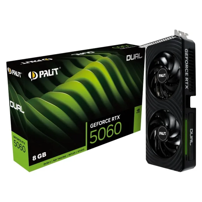 Palit GeForce RTX 5060 Dual OC 8GB GDDR7 128 Bit DLSS 4 Ekran Kartı