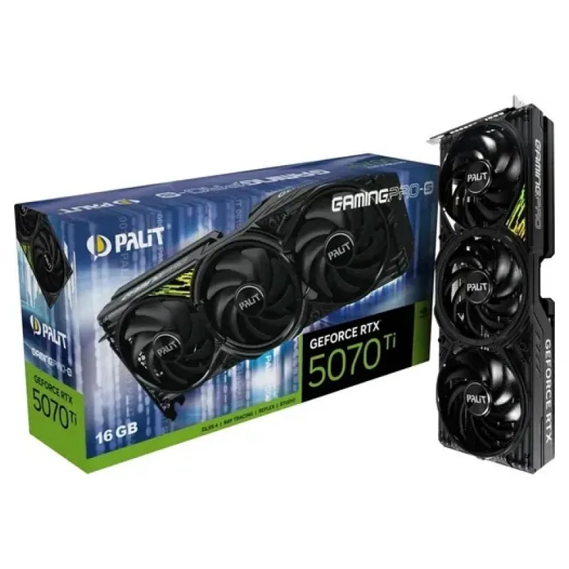 Palit RTX 5070 TI GamingPro-S NE7507T019T2-GB2031U 256 Bit GDDR7 16 GB Ekran Kartı